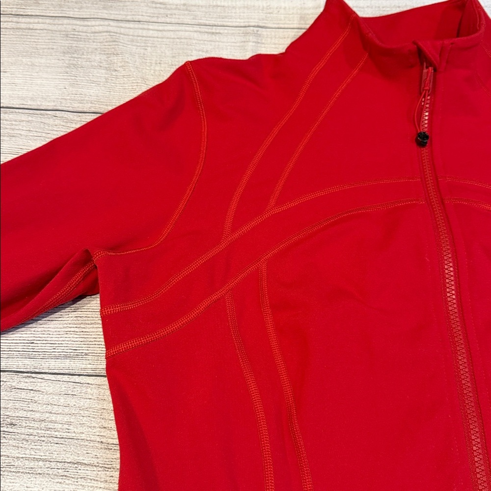 🍋Women’s Lululemon Define Jacket ❤️RARE❤️Size 16 Dark Red W4AWKS🍋 - Picture 6 of 16